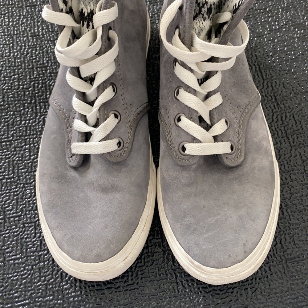 Vans Grey High-Tops With Pattern Inside - image 2